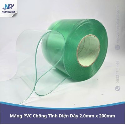 Màng Nhựa PVC Chống Tĩnh Điện Dày 2.0mm x 200mm