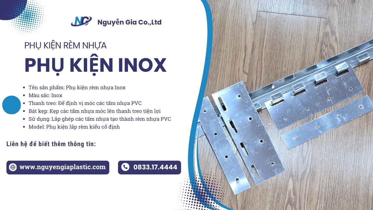 Phụ Kiện Rèm Nhựa INox 304